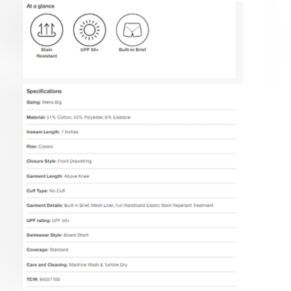 Original Use Mens 7" Inseam Swim Trunks Palm Print Pink - Picture 3 of 3